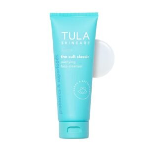 TULA Skin Care Cult Classic Purifying Face Cleanser - Gentle and Effective Face Wash, Makeup Remover, Nourishing and Hydrating, 6.7 oz