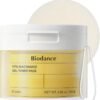 Biodance Vita Niacinamide Gel Toner Pads, Dark Spot Corrector, Evening Skin Tone, Gentle Exfoliating Toner Pads with Vitamin C, Pre-Soaked Pads, Korean Skin Careㅣ4.93 fl.oz.(140g)*60Pads