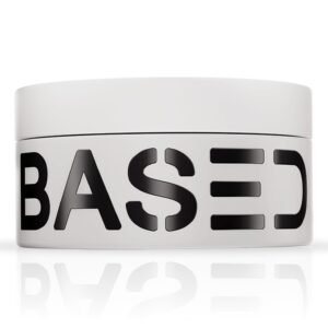 BASED Hair Clay for Men, Premium Hair Clay with Strong Hold, Texturizing Finish, & Low Shine, Hair Styling for Medium, Thick, Straight, or Wavy Hair, Santal Sandalwood Fragrance, 3oz