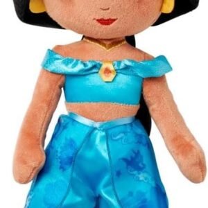 Disney Official Princess Plush Doll, Jasmine from Aladdin, Medium 14 Inches, Soft Plushy with Embroidered Features, Princess Toys for Girls, Disney Dolls, Stuffed Animals for Girls