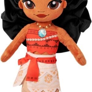 Disney Store Official Princess Plush Doll, Moana, Medium 14 Inches, Soft Plushy with Embroidered Features, Princess Toys for Girls, Disney Dolls, Stuffed Animals for Girls