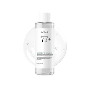 Anua Heartleaf 77 Soothing Toner, Moisturizing & Calming Facial Toner for Glass Skin, Hyaluronic Acid, Lightweight Hydration for Sensitive Skin, Redness Relief, Korean Skincare, 8.45 fl.oz