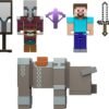 Minecraft Village Raid Pack with 3 Action Figures & Accessories, 3.25-inch Scale Collectible Set Includes Steve