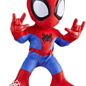 Spider-Man Interactive Plush Toy with 20 Phrases & Sounds, 2 Songs, Super Hero Toys for Kids 3 & Up