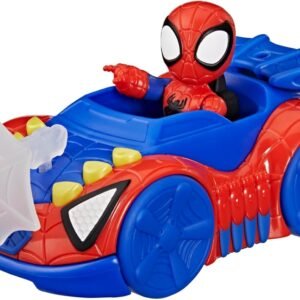 Spider-Man Toy Car with 3-Inch Action Figure & Accessory, Super Hero Toys