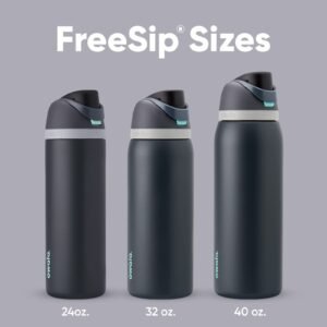 Owala FreeSip Insulated Stainless Steel Water Bottle with Straw, 32oz – Teal/Blue