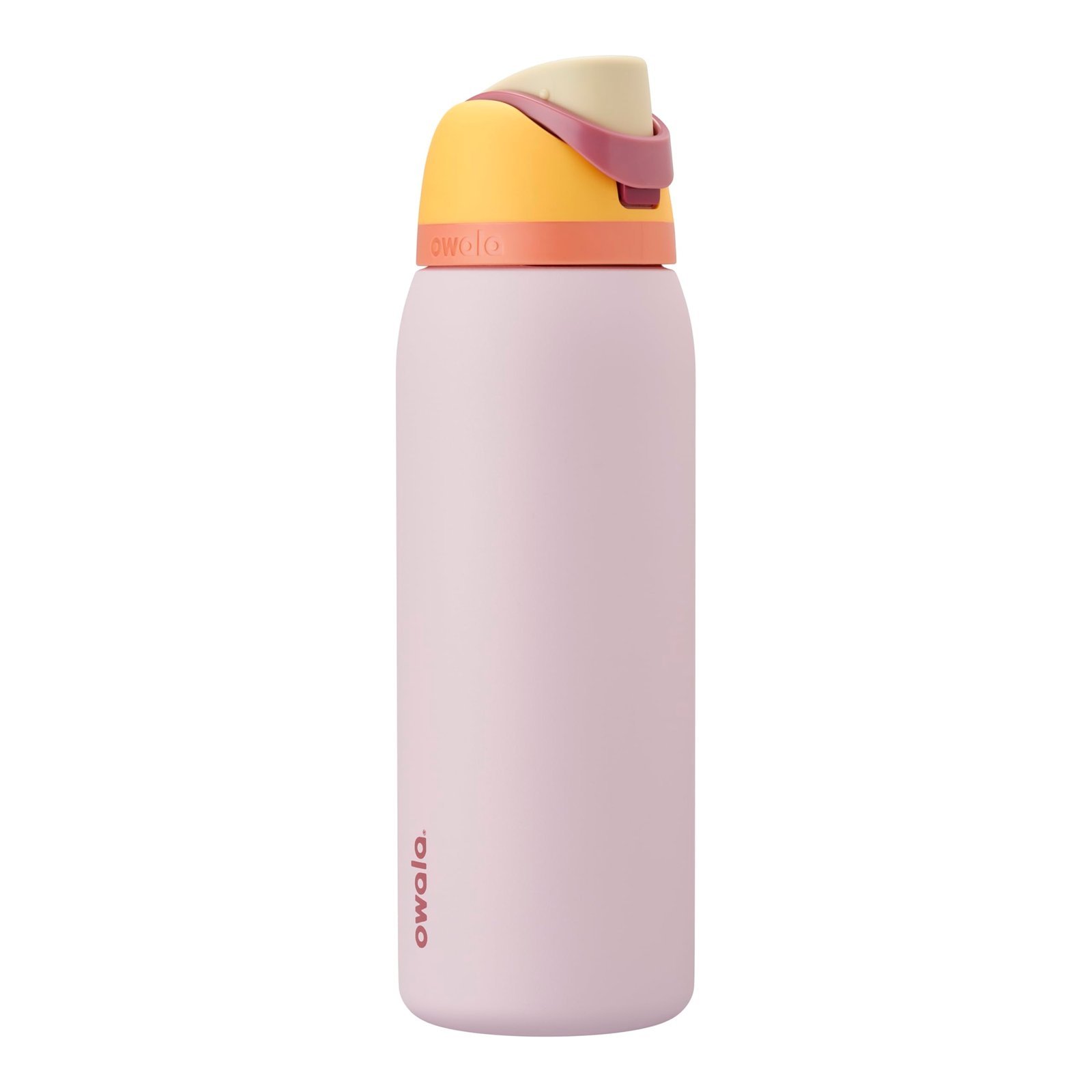 Owala FreeSip Insulated Stainless Steel Water Bottle with Straw, 32oz – Yellow/Tan