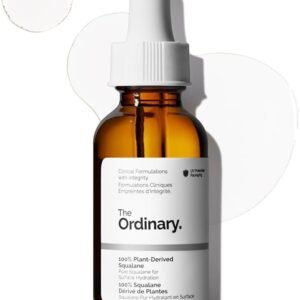 The Ordinary 100% Plant-Derived Squalane – Lightweight Facial Oil for All Skin Types, 1 fl oz