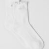 Alo Women's Lettuce Edge Sock – White (2-Pack)