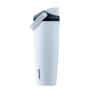 Owala FreeSip Sway Insulated Stainless Steel Tumbler, 30oz – Sleek (White)